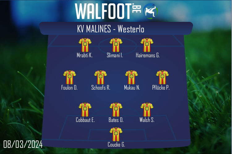 Composition KV Malines | KV Malines - Westerlo (08/03/2024)