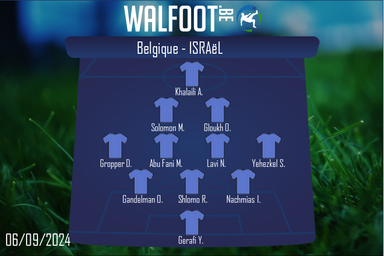 Composition Israël | Belgique - Israël (06/09/2024)