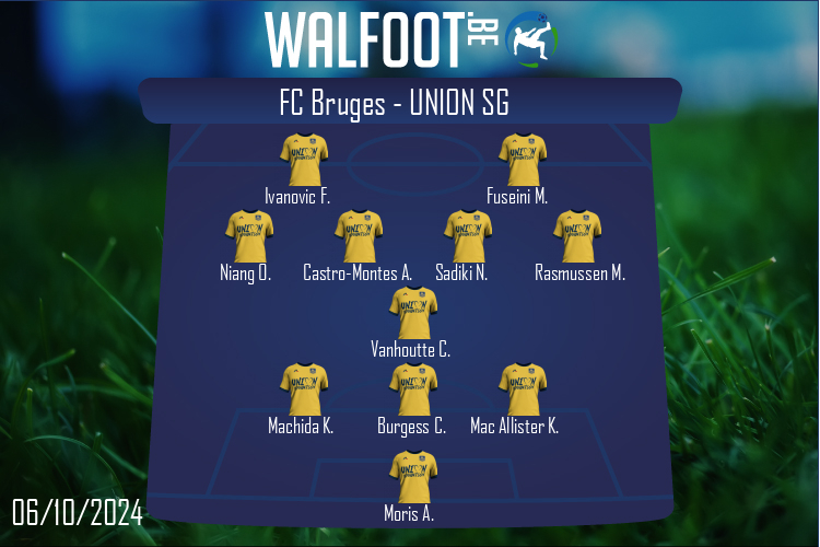 Composition Union SG | FC Bruges - Union SG (06/10/2024)