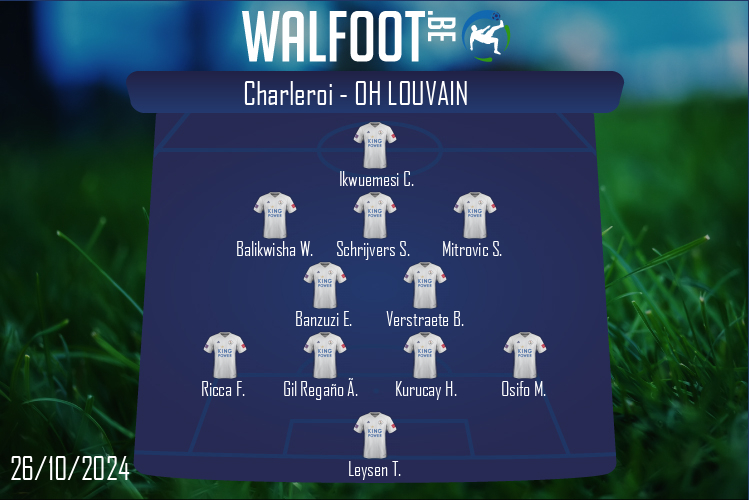 Composition OH Louvain | Charleroi - OH Louvain (26/10/2024)