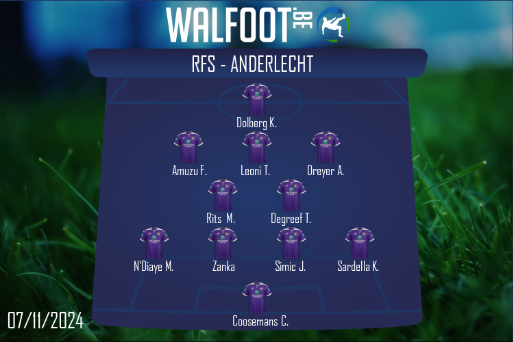 Composition Anderlecht | RFS - Anderlecht (07/11/2024)