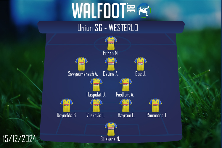 Composition Westerlo | Union SG - Westerlo (15/12/2024)