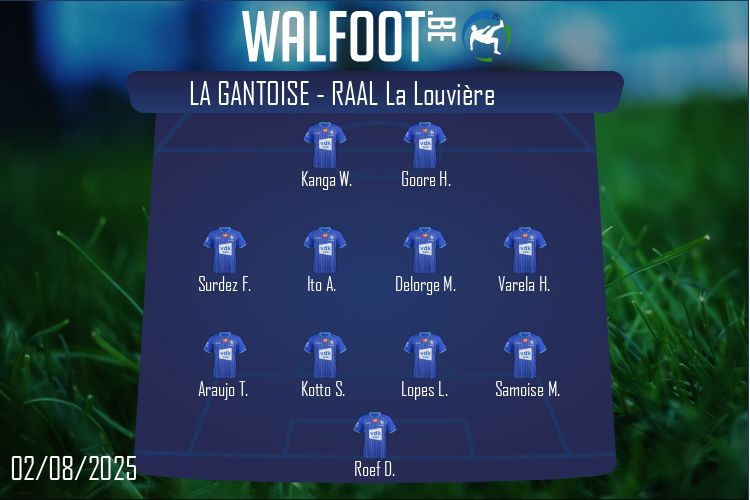 Composition La Gantoise | La Gantoise - RAAL La Louvière (02/08/2025)