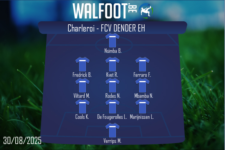 Composition FCV Dender EH | Charleroi - FCV Dender EH (30/08/2025)