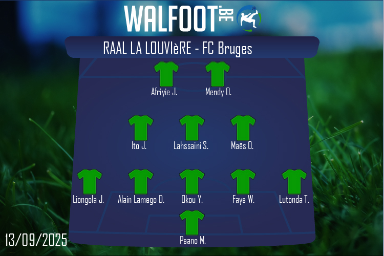 RAAL La Louvière (RAAL La Louvière - FC Bruges)