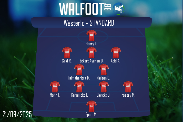 Composition Standard | Westerlo - Standard (21/09/2025)