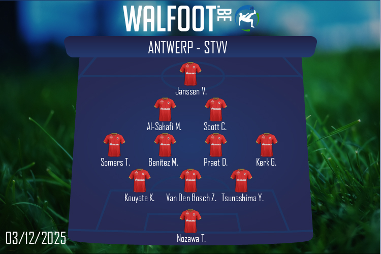 Composition Antwerp | Antwerp - STVV (03/12/2025)