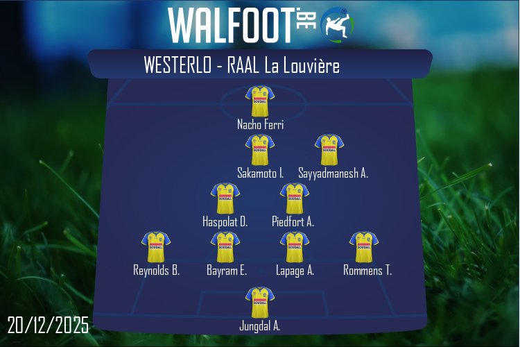 Composition Westerlo | Westerlo - RAAL La Louvière (20/12/2025)