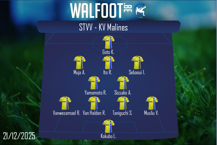 Composition STVV | STVV - KV Malines (21/12/2025)