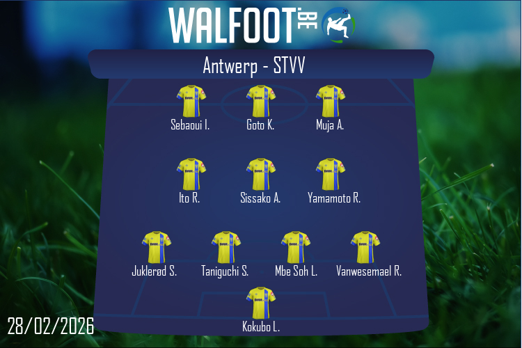 Composition STVV | Antwerp - STVV (28/02/2026)