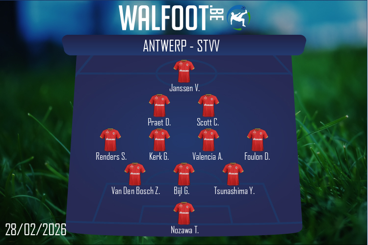 Composition Antwerp | Antwerp - STVV (28/02/2026)