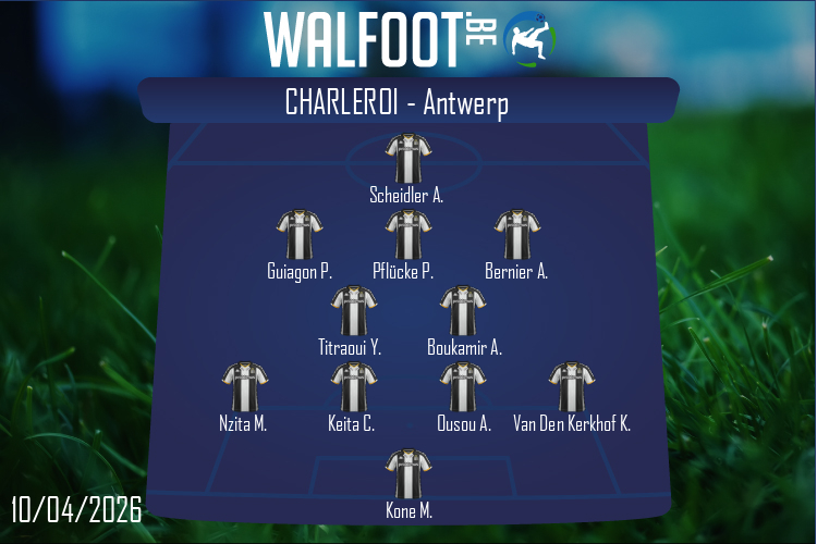 Composition Charleroi | Charleroi - Antwerp (10/04/2026)