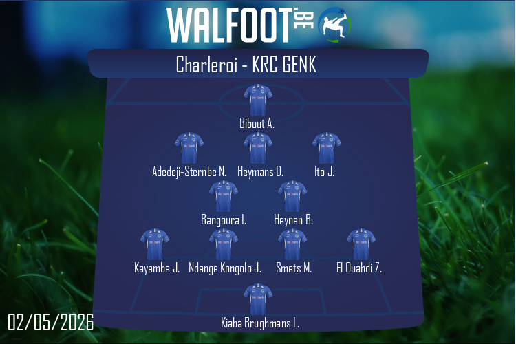 Composition KRC Genk | Charleroi - KRC Genk (02/05/2026)