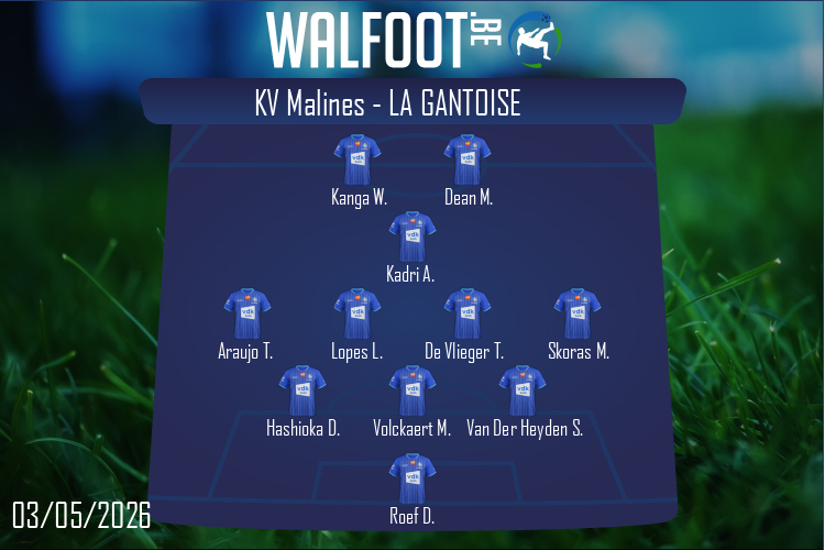 Composition La Gantoise | KV Malines - La Gantoise (03/05/2026)