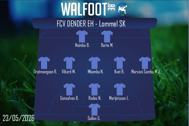 Composition FCV Dender EH | FCV Dender EH - Lommel SK (23/05/2026)