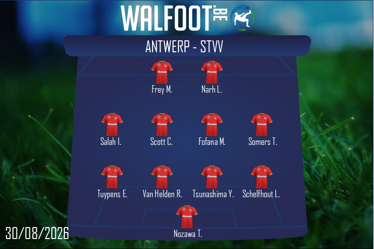 Composition Antwerp | Antwerp - STVV (30/08/2026)