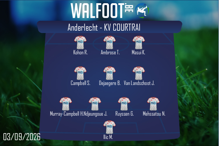 KV Courtrai (Anderlecht - KV Courtrai)