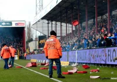 À Courtrai, la frustration des supporters brugeois en images
