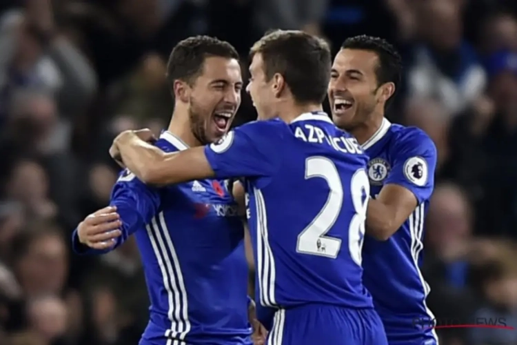 Hazard Lukaku Kante Chelsea Everton