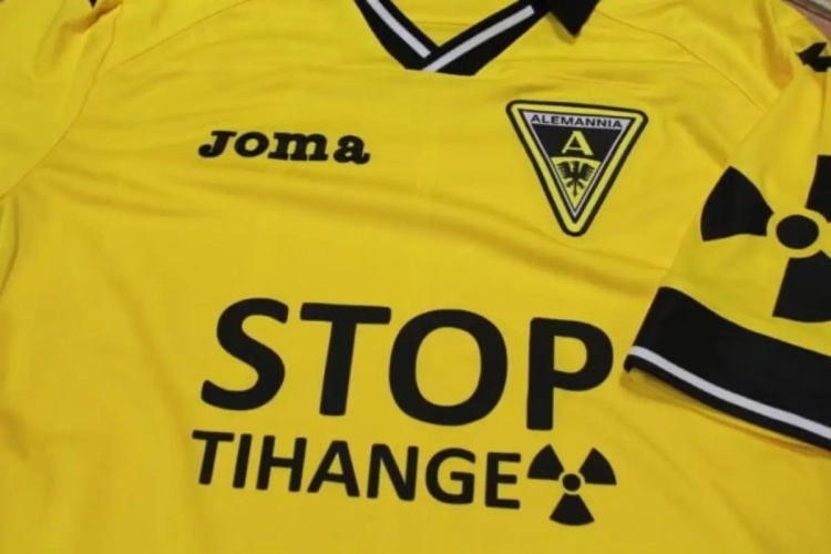 Le maillot de l'équipe d'Aix-La-Chapelle a un message à faire passer à la Belgique !