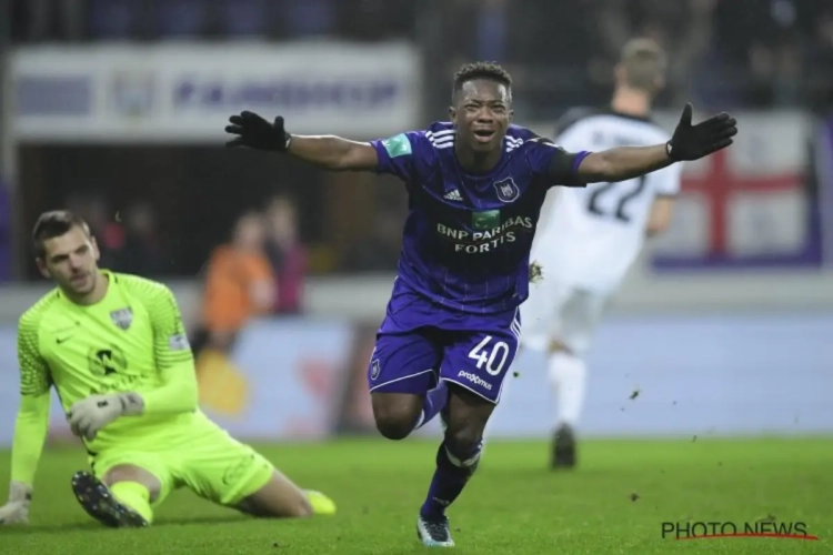 Amuzu dévoile le nom du joueur qui l'impressionne le plus à Anderlecht