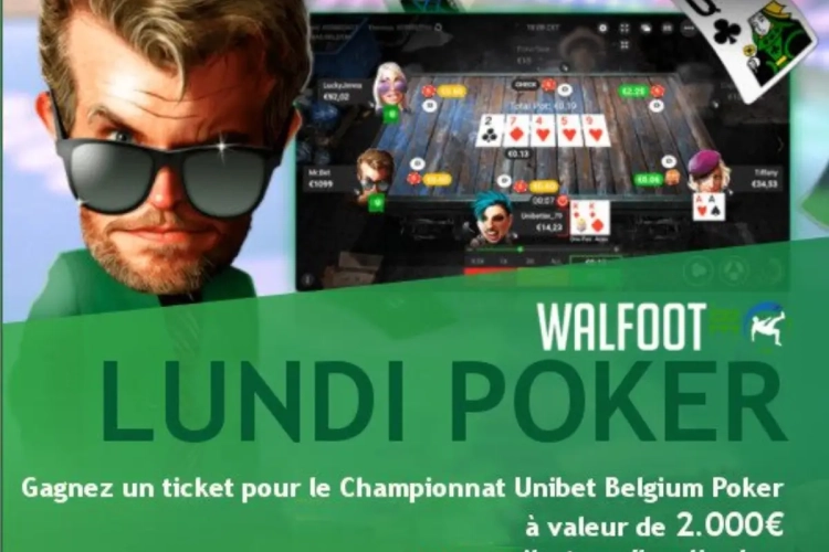 Le lundi, c'est le poker : remportez un package d'une valeur de 2.000€ !