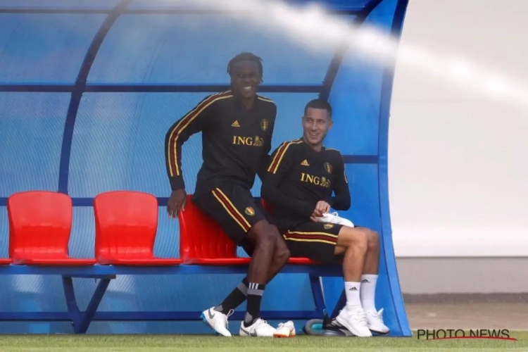 ? Durant l'entraînement, Boyata et Hazard se sont bien amusés