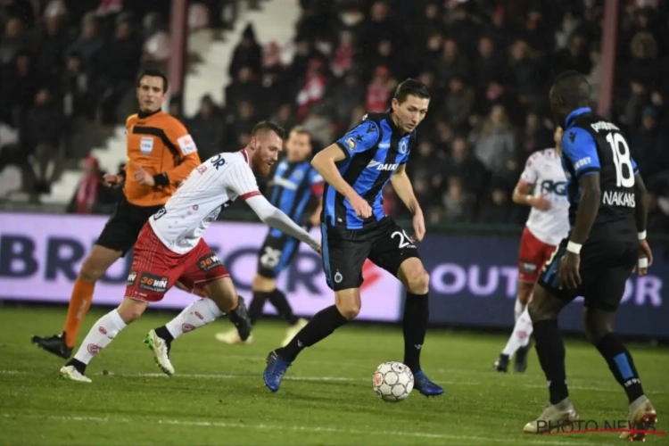 Le Club de Bruges ne parvient pas à s'imposer à Courtrai