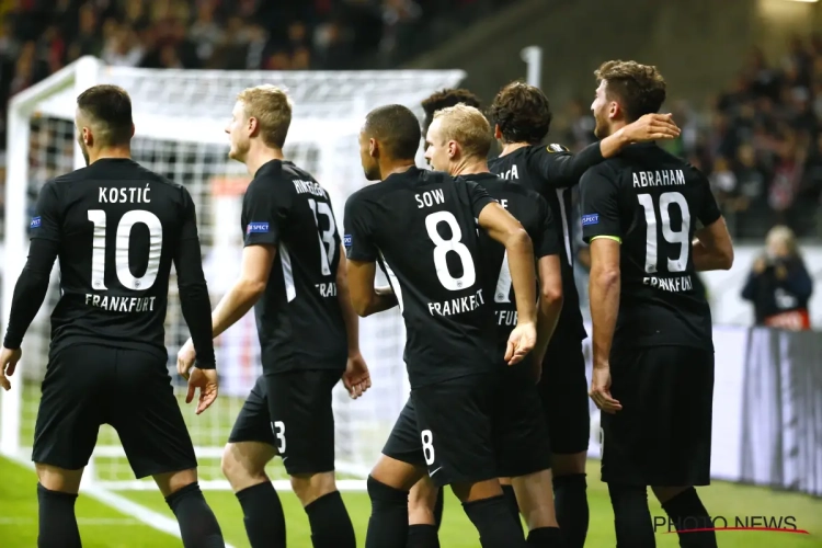 Francfort privé de deux titulaires pour affronter Arsenal