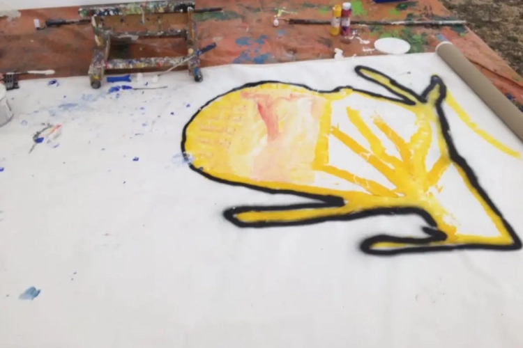 🎥 Kompany, Van Crombrugge, Cobbaut ... s'improvisent peintres au profit de SOS Villages d'Enfants