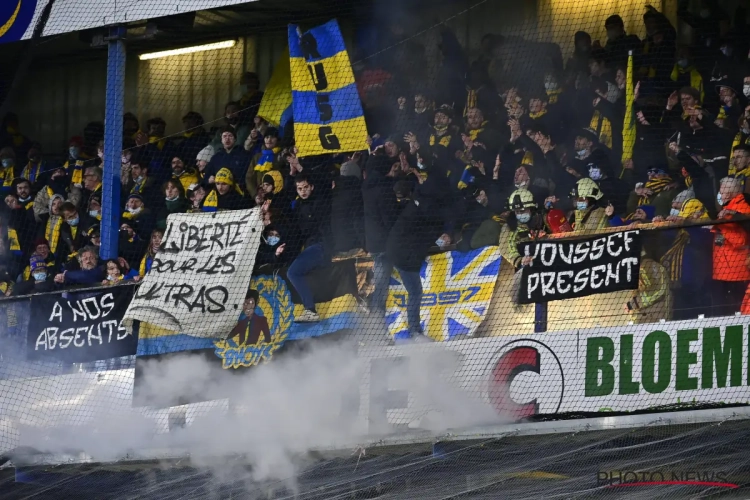 📷 Les supporters de l'Union se sont signalés au Stayen et ont retardé le coup d'envoi