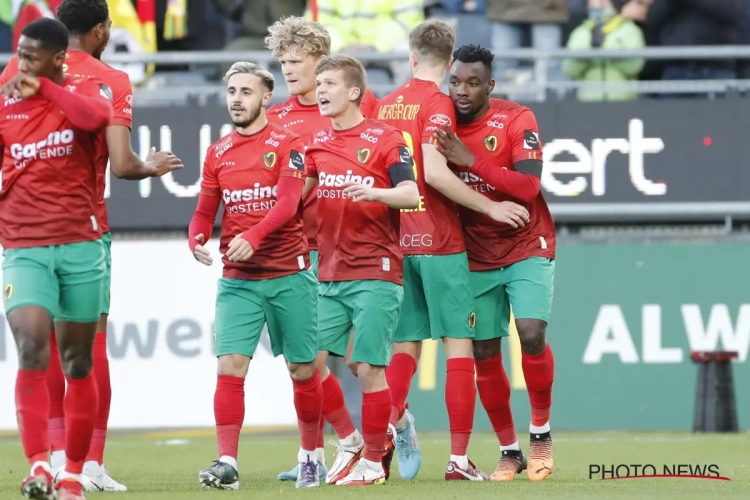 Le KV Ostende s'incline dans un vrai festival de buts contre Courtrai