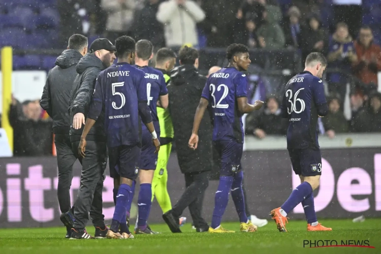 Ces trois joueurs d'Anderlecht doivent s'entraîner à part