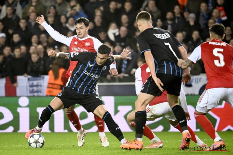 Pas d'exploit : le Club de Bruges s'incline logiquement face à Arsenal