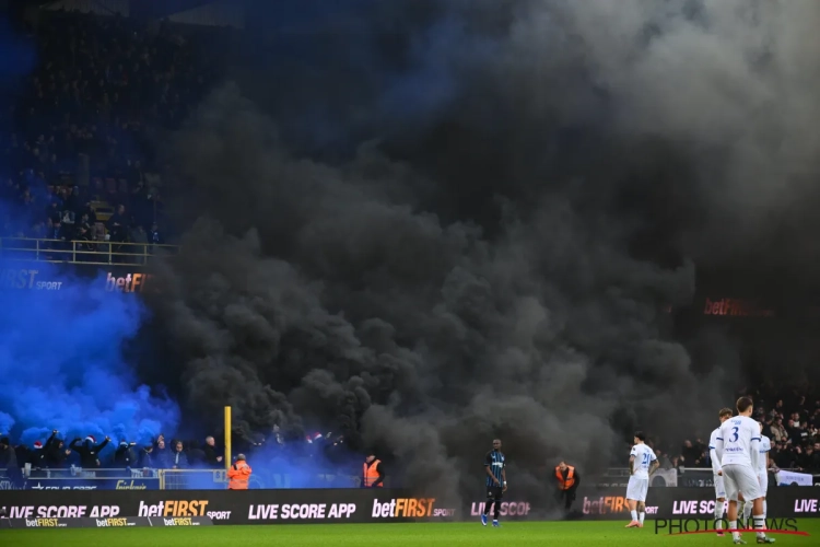 📷 Grosse pagaille à Bruges : les fumigènes des supporters gâchent le spectacle