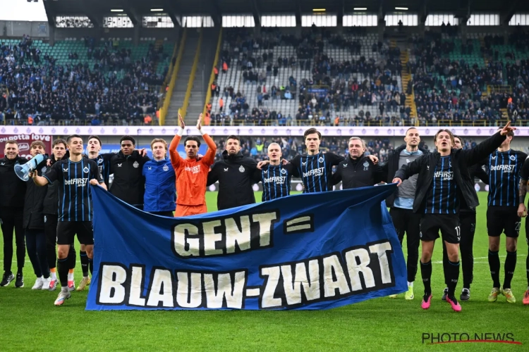 "La Gantoise est bleu et noir" : l'énorme chambrage du Club de Bruges après la Bataille des Flandres