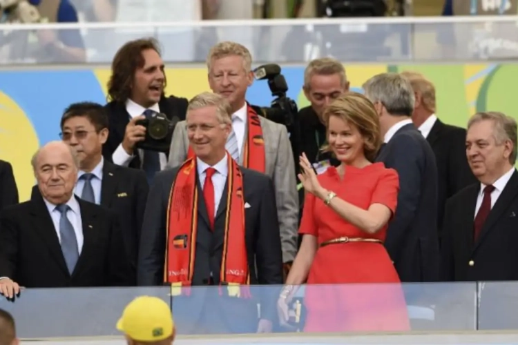 Visite royale pour les Diables