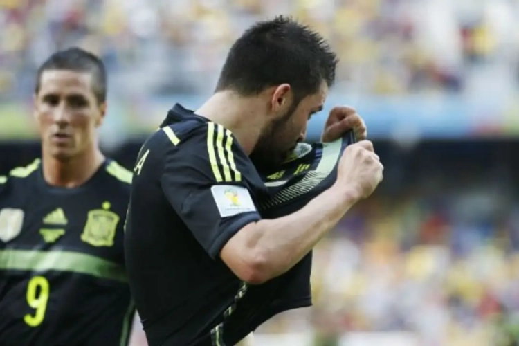 Les larmes de David Villa