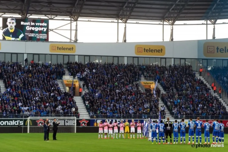 Le poignant hommage de la Ghelamco Arena pour Grégory Mertens (VIDÉO)