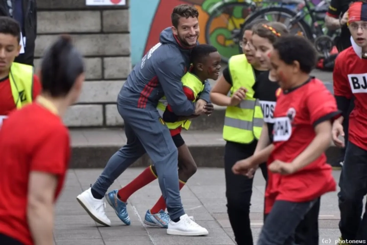 PHOTOS : Les Diables s'amusent dans les écoles